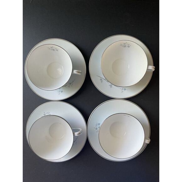 Royal Dalton Bone China Summer Song Cup/Saucer Made In England Set (4) H4949 - Picture 4 of 16